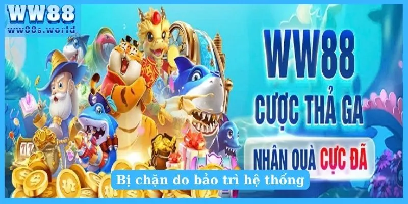 Bị chặn do bảo trì hệ thống