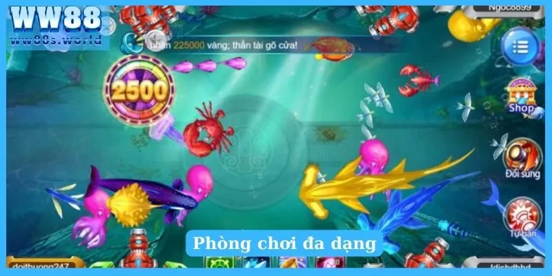 Phòng chơi đa dạng